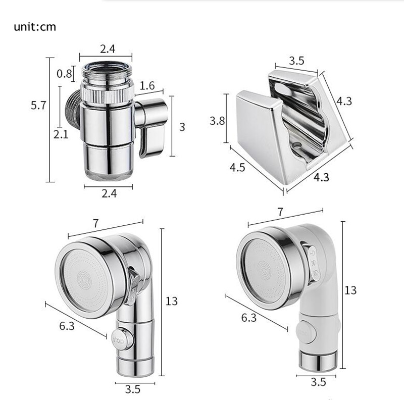 Bathroom Water Faucet External Shower Head Set Toilet Wash Basin Extend Wash Hair Artifact Hold Small Nozzle Wash Hair Shower