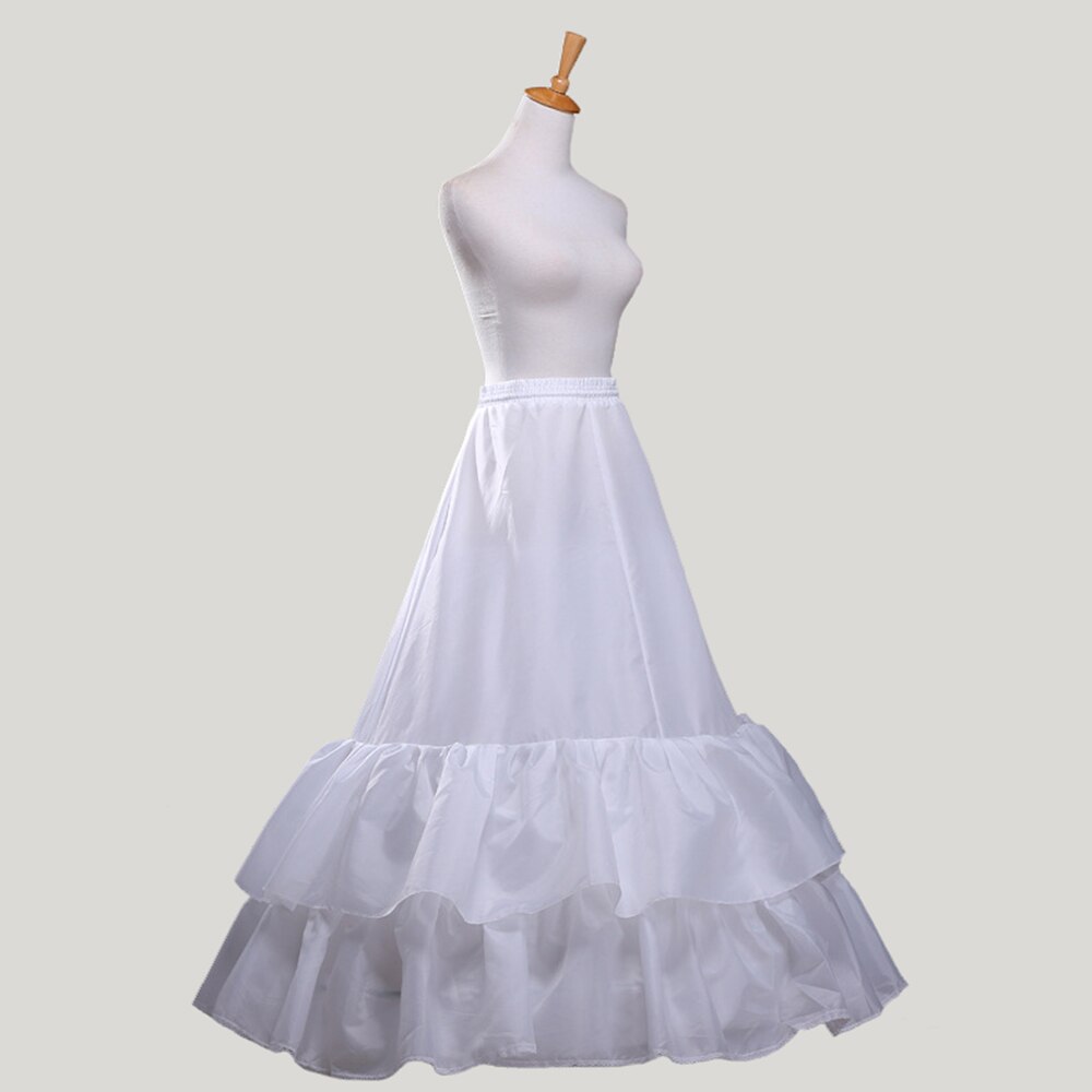 Enaguas De Mujer 1M Long Wedding Petticoats Skirt Slip Underskirt Ruffles 2 Hoops Jupon Crinolines can can para vestido de novia