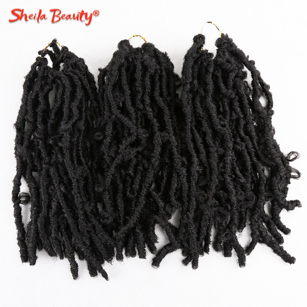Locs Distressed Crochet Braids Synthetic Pre-Twisted Braiding Hair Extensions Pre Looped Soft Bob Faux Locs