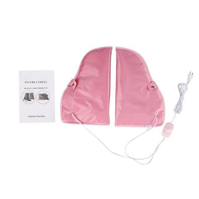 Manoplas terapéuticas eléctricas para manos y pies, terapia de cera para manicura de parafina, depilación con cera, tratamiento de SPA Mate para la piel: Pink Foot Mitts