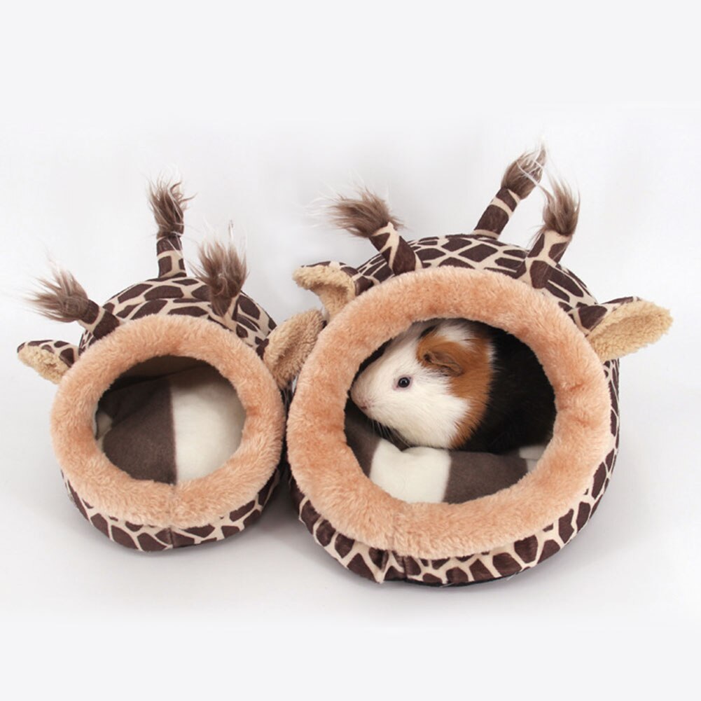 Leuke Hamster Kooi Hangmat Nest Animal Soft Winter Warme Slaapzak Pluche Hamster Huis Huisdier Bed