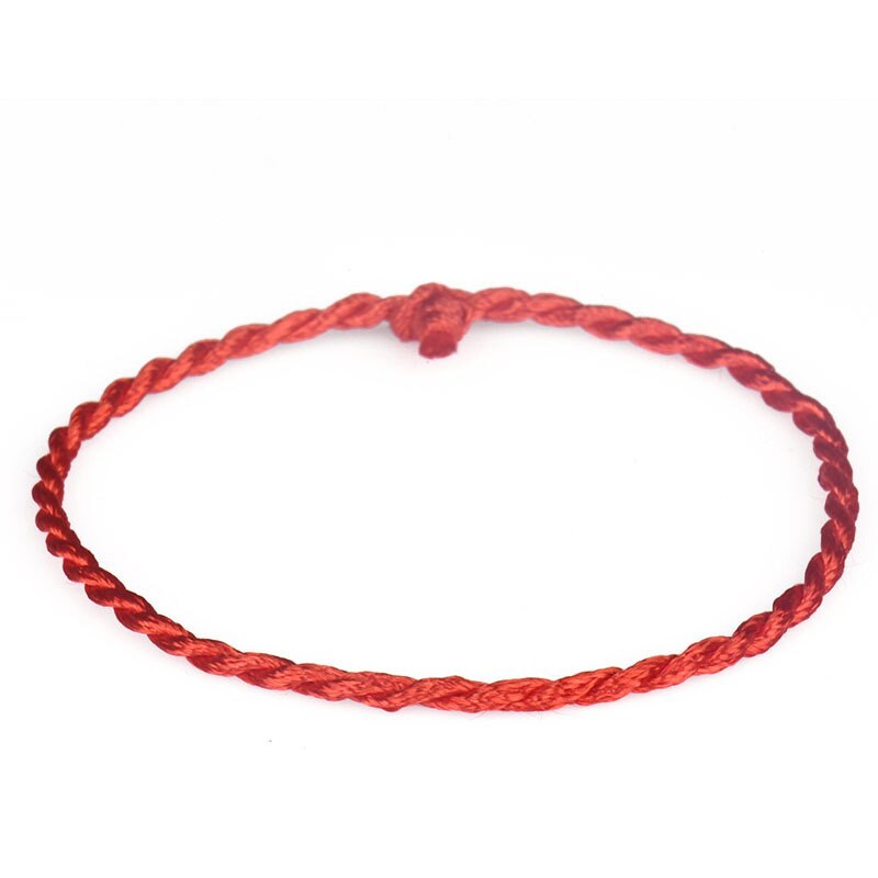 10 pçs/set moda red thread string bracelet lucky red artesanal corda pulseira para mulheres homem jóias amante casal presente atacado