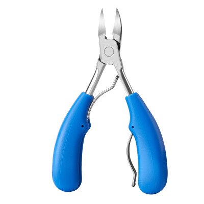 Uñas Clippers uña encarnada Podología corrección pinzas cutícula cortadores de corte paroniquia pedicura manicura cuidado de mano y pie herramienta: Blue