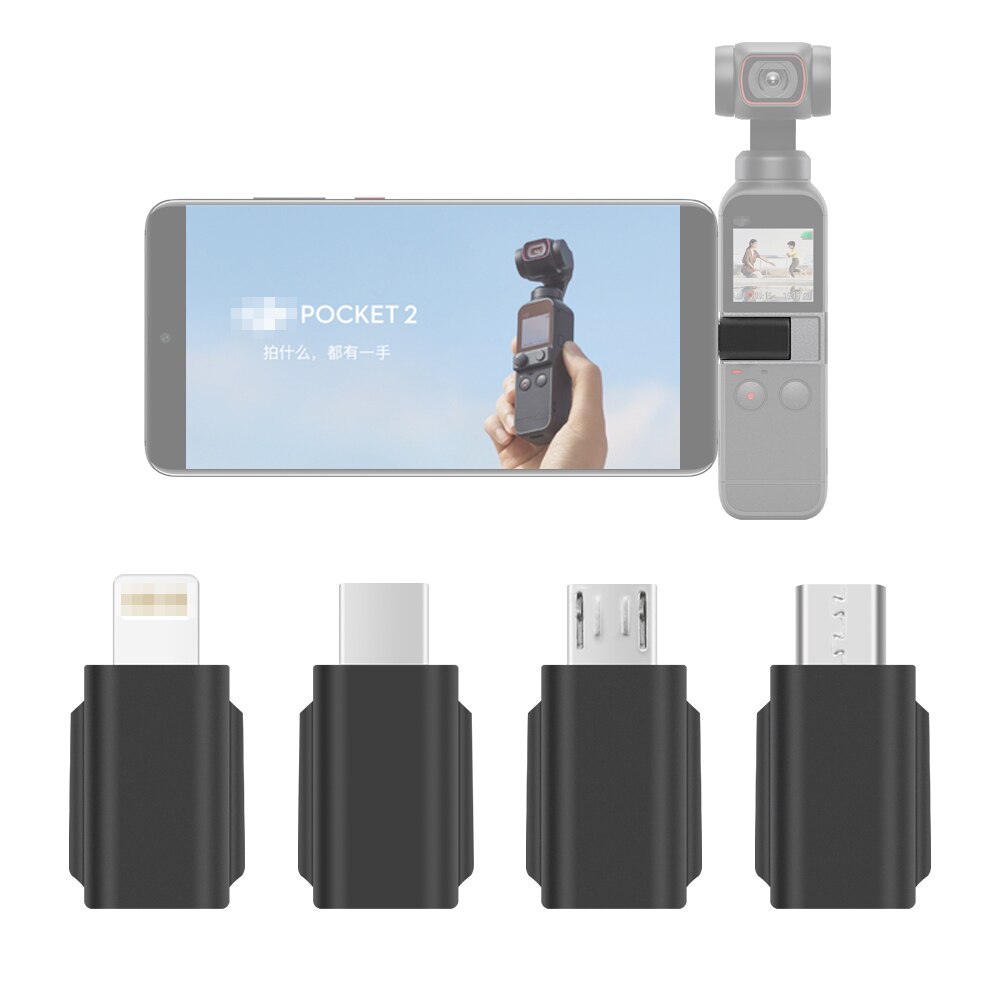 For DJI Pocket 2 Positive Reverse Android Smartphone Adapter Connector Converter Micro USB Interface Gimbal Accessiories