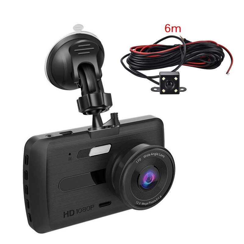 G-sensor bil dvr kamera hd nattesyn dash kamera med bakkamera 170 graders vidvinkel auto videooptager bevægelsesdetektering: Dvr med rvc / 32g