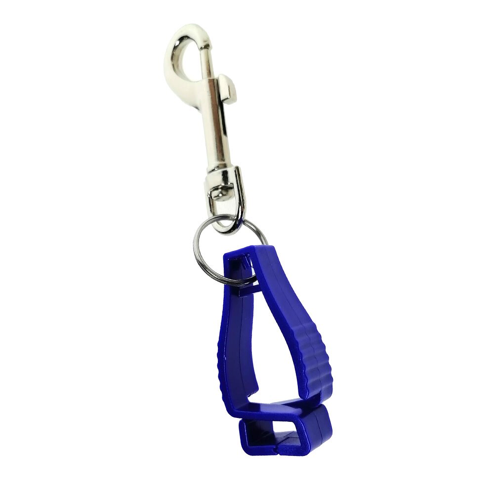 Klettern Camping Kajak Tauchen Golf Angeln Anti-verloren Hut Handschuh Handtuch Snap Clip Halter Für Outdoor Rock: Blue 1 piece