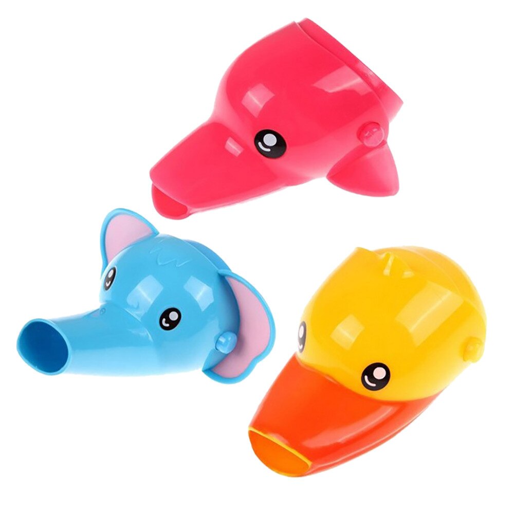 Faucet Aerator Cute Animals Water Tap Faucet Extender Children Kids Washing Hand Helper Water Diffuser Kids Bathroom Accessories
