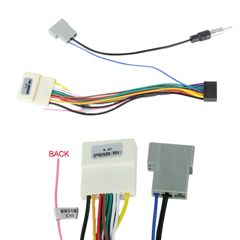 16Pin Car Head Unit Wire Harness Adapter Car Stereo Radio Power Connector For Nissan Universal OEM Car Radio Harness