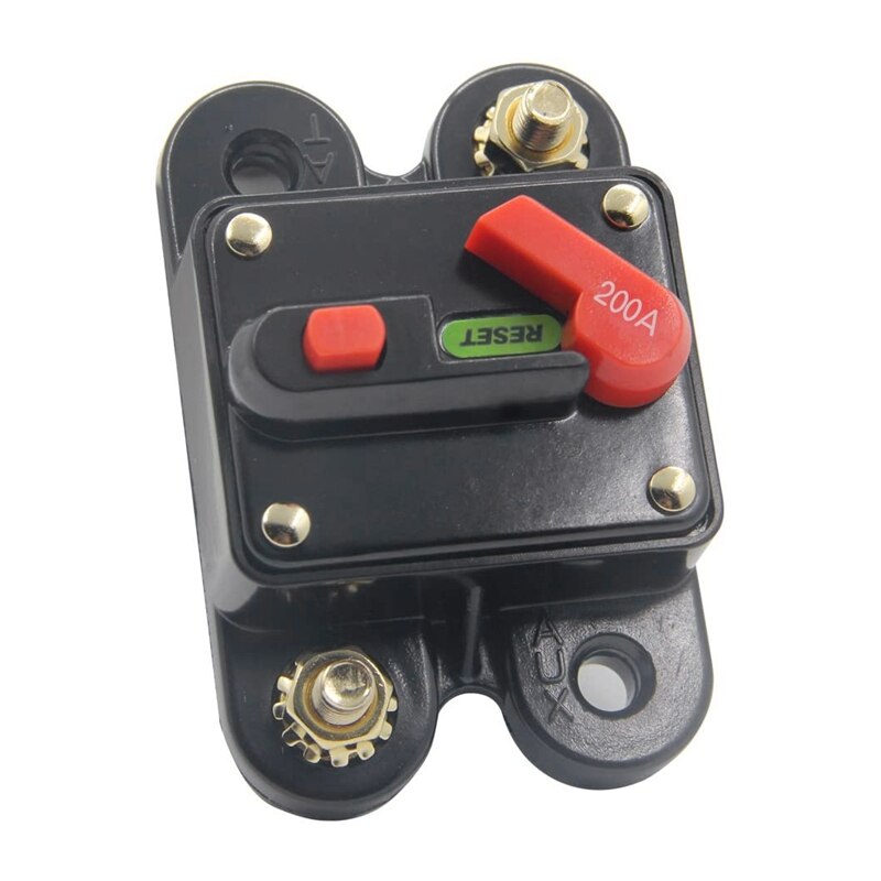 12V-24V DC 200 Amp Circuit Breaker for Car Marine Boat Bike Stereo o