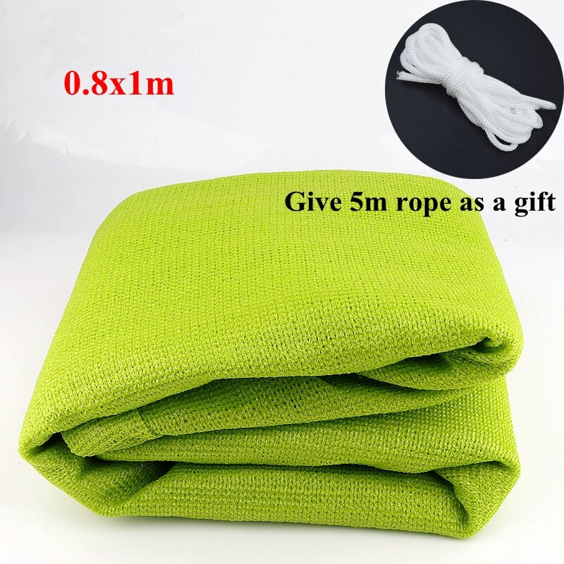 0.8X5/1.7x3m HDPE Anti-UV Emerald Green Sunshade Net Balcony Succulent Plant Ventilation Sun Shading Net Courtyard Shade Cooling: 0.8x1m