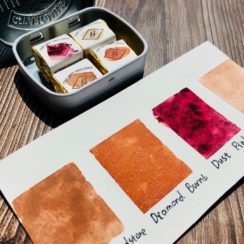 Aarde Bereik-Handgemaakte Aquarel Verf-Kunstenaars Pigmenten-Verven, Inkten &amp; Kleurstoffen-Handleiding Acuarela