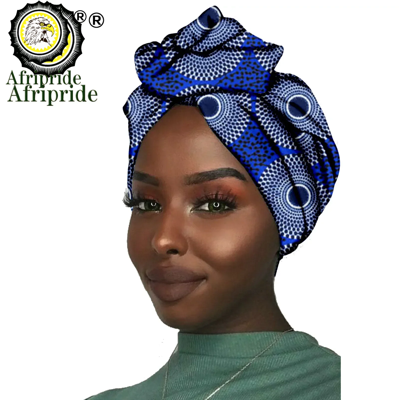 Nueva africana, diadema para mujer, tela de cera de algodón, pañuelo tradicional para la cabeza, turbante, cera de algodón puro AFRIPRIDE S001