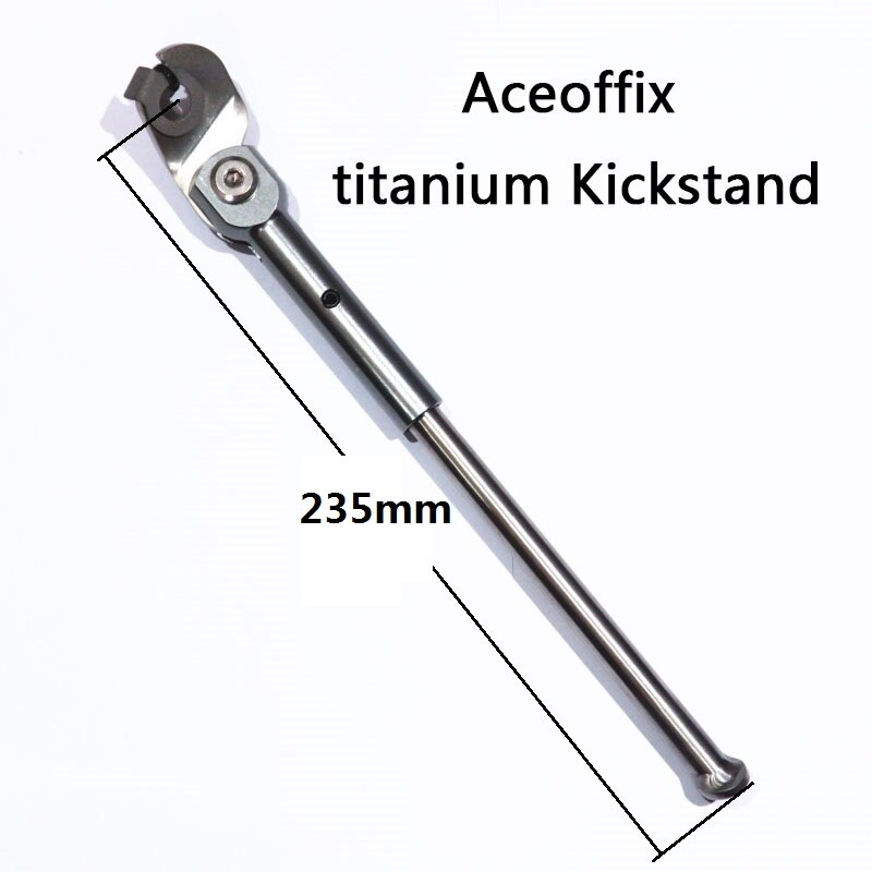 Aceoffix 88g 235mm ultralight titanium BMX Bicycle Parking Rack Kickstand Lightweight for Brompton Bike