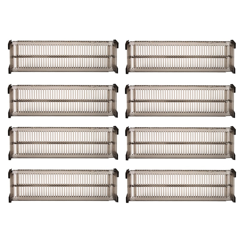 8 PCS Adjustable Drawer Dividers DIY Cabinet Storage Partition Divider for Clutter Kitchen Cutlery Organizer Separator: Default Title