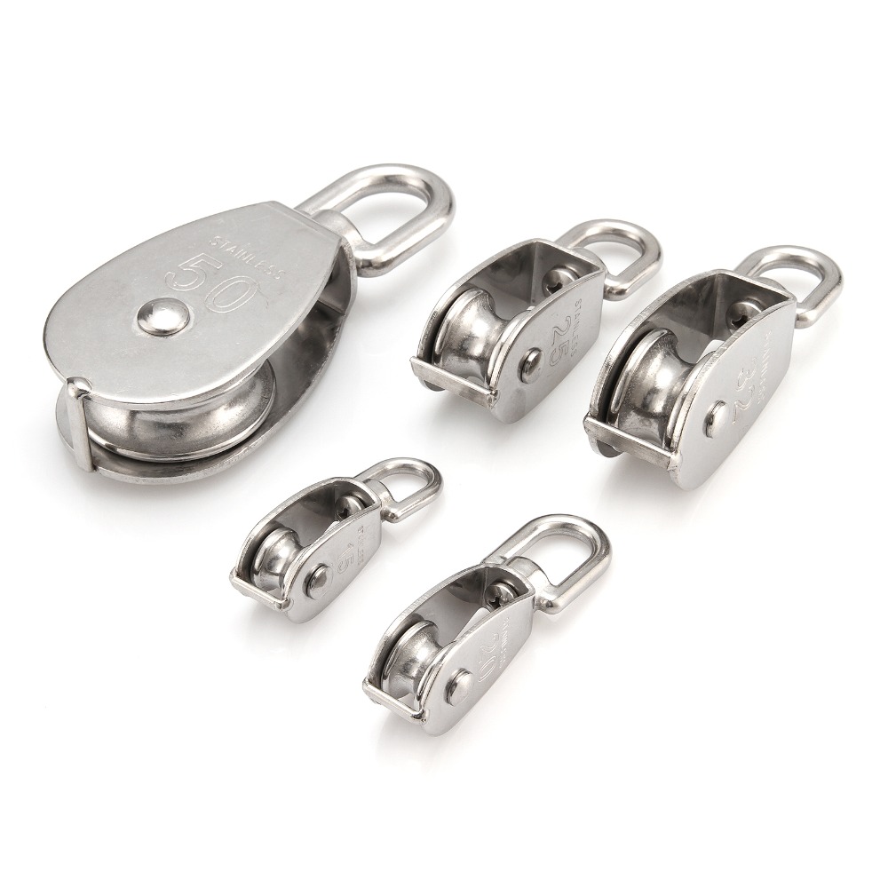 Wheel Swivel Pulley Block Heavy Duty Steel Single Wheel Swivel Lifting Rope Pulley For Wire Rope M15/M20/M25/M32/M50