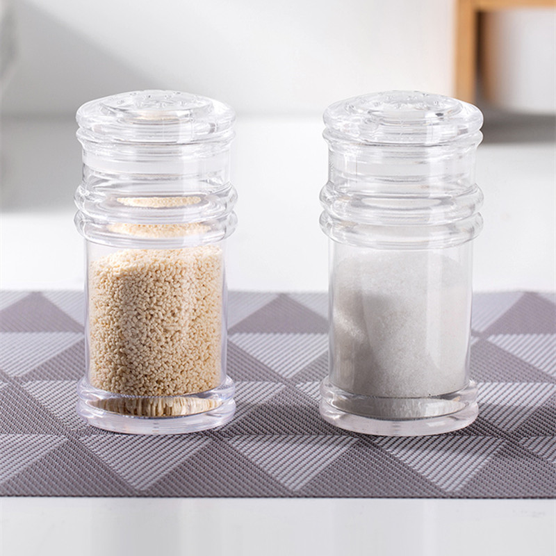 Kök plast krydda salt peppar shakers krydda burk kan grill krydda burk flaskor cruet behållare