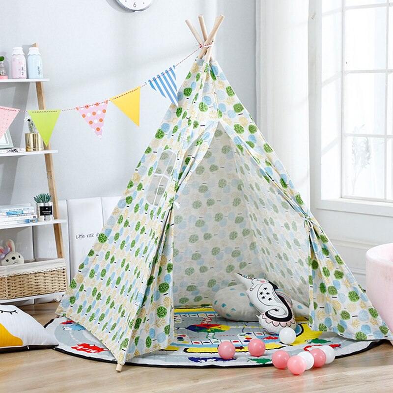 Winter Portable Children's Tent Teepee Tent toys For girls Kids Tipi Play House Wigwam For Children Kids Tents outdoor sports