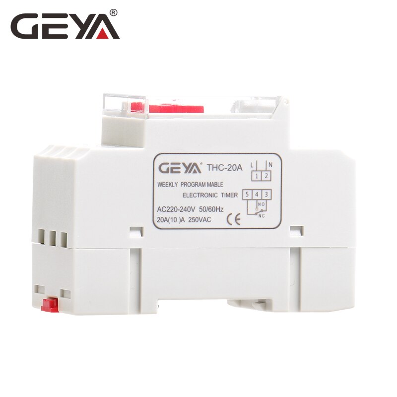 GEYA THC-20A Programmable Timer with Battery 7 Day Timer Switch Countdown timer 20A ACDC 12V 24V110V 220V 240V