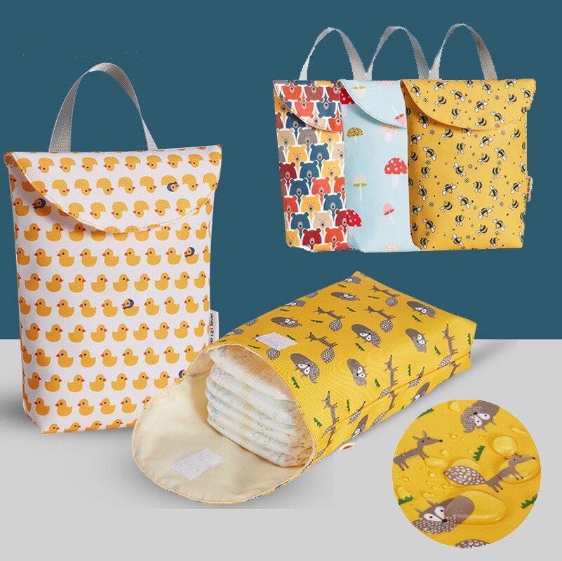 Baby Windel Tasche Tragbaren Multifunktions Windel Tasche wiederverwendbar Wasserdichte Reise Wetbag Mutterschaft Windel Kinderwagen Zubehör Tasche