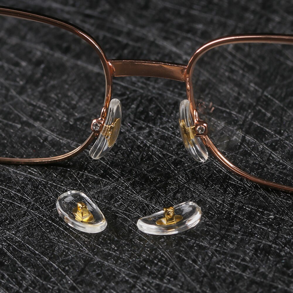 25Pairs Siliconen Neus Pads Voor Glazen Witte Anti-Slip Neus Pads Soft Eye Care Tools Voor Brillen