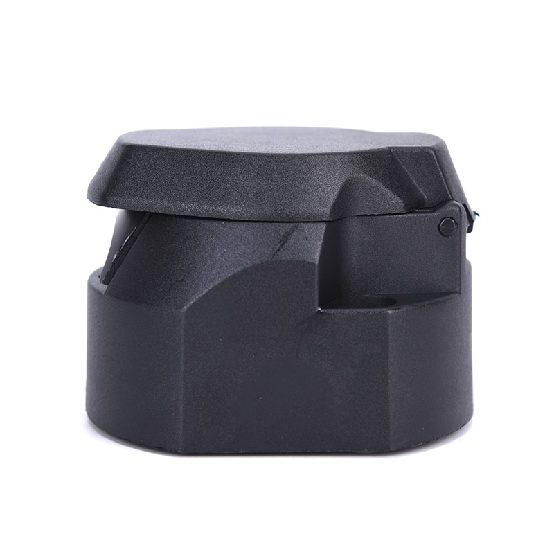 12V Towbar Towing Socket 7 Pin Round European standard Trailer Socket Black frosted materials Trailer Socket