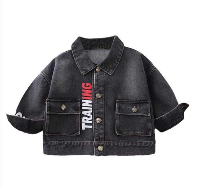 Manteau de cowboy simple pour homme, veste de printemps et automne pour bébé, vêtements pour enfants, joli,