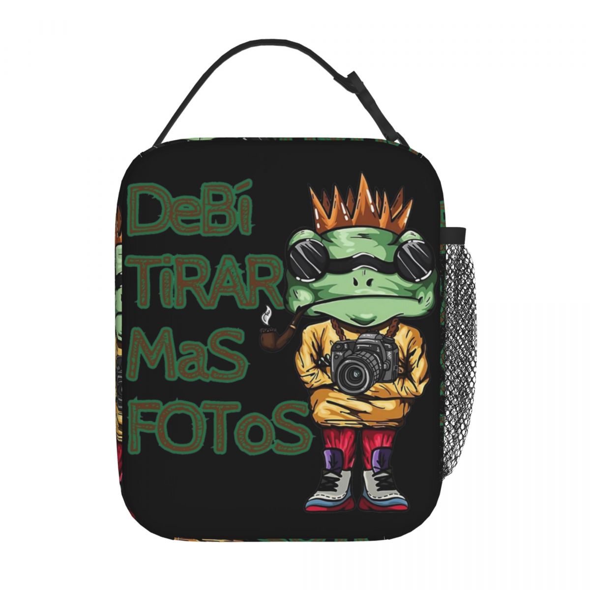 Bad Bunny DTMF Debi Tirar Mas Fotos Insulated Lunch Tote Bag For School Food Container Portable Cooler Thermal Lunch Boxes: green