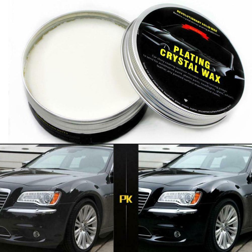Juego de cera de Carnauba Chapado en cristal para coche, reparación de esponja de cera de Carnauba brillante duro con recubrimiento de pintura y cuidado, Tiny Toalla de rascar mantenimiento M5X5