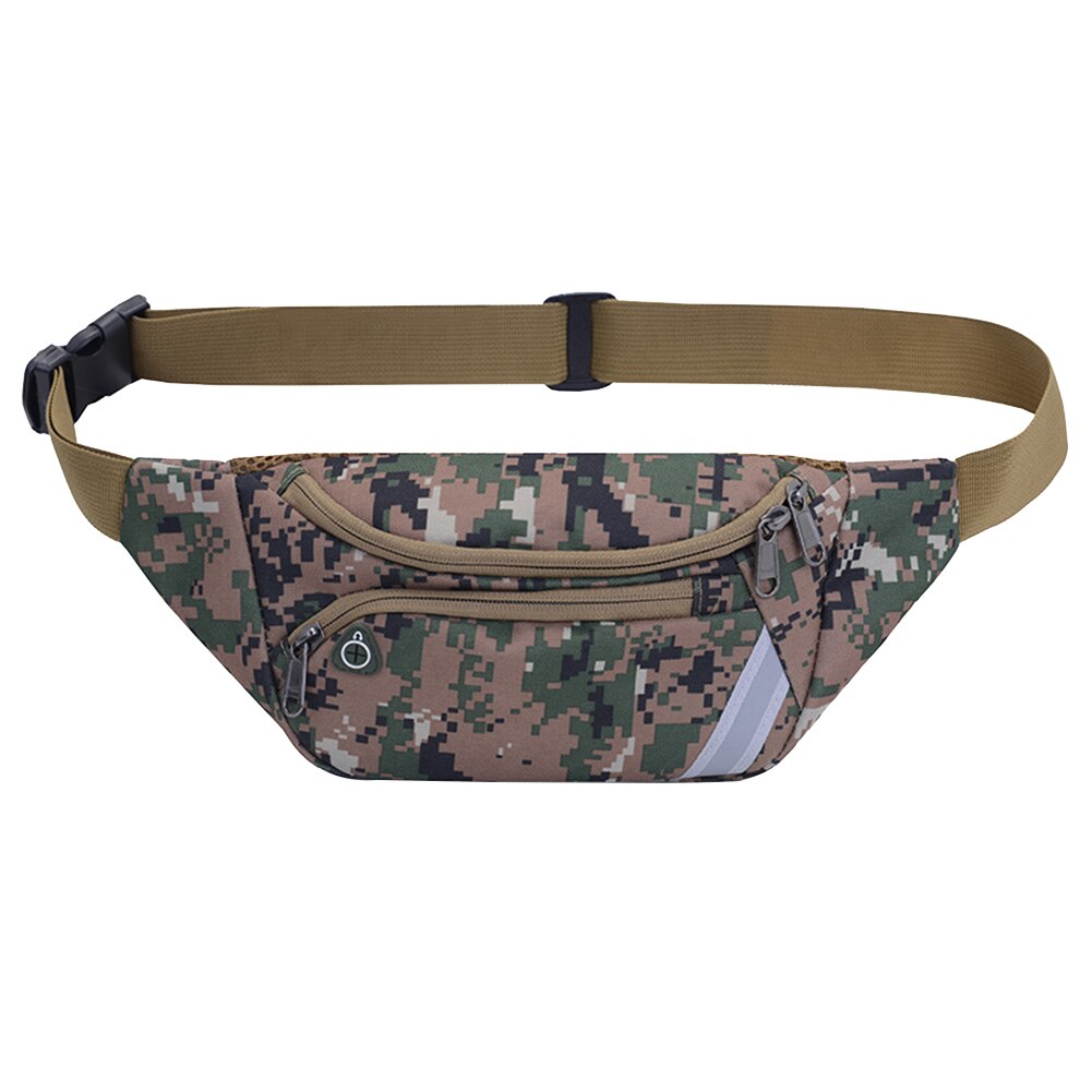 Nylon heuptasje dames heren buitensport camouflage borst crossbody schoudertas: 8