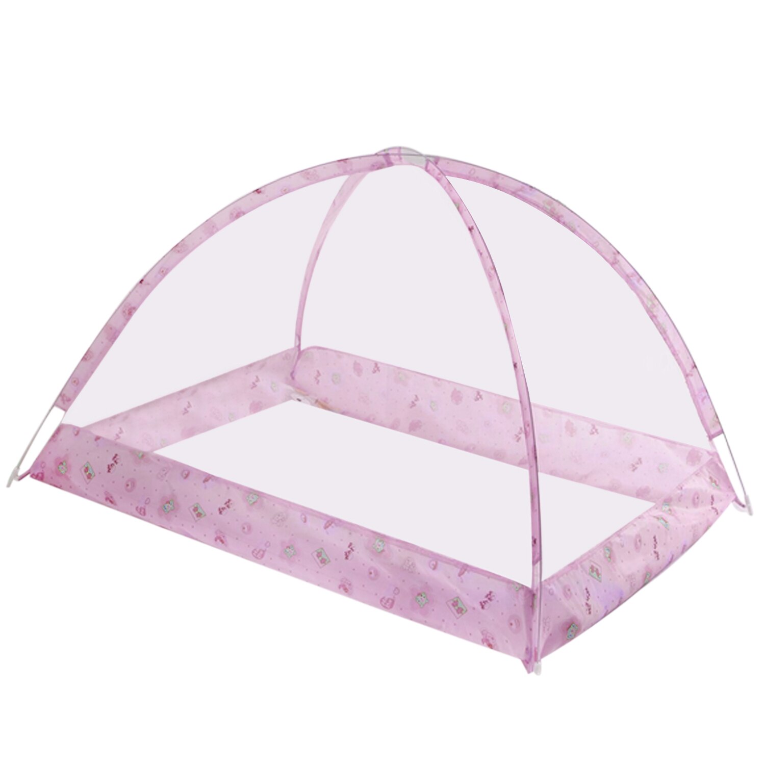 Portable Folding Baby Kids Bed Mosquito Net Bed Summer Nursery Bedroom Sleeping Pillow Netting Crib Sleeping Mosquito Net Tent: Pink