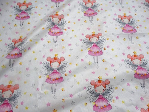 Quilting Fabric cotton Fabric Childer's Cloth Sewing Household Furinture Handmade DIY Craft Printing Angel Twill Cotton: B / 50 x 40 cm