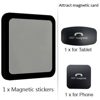 Wall Mount Tablet Magnetic Stand Magnet Adsorption Principle Convenience to pick-and-place Support All Tablets for iPad Pro Air: black A