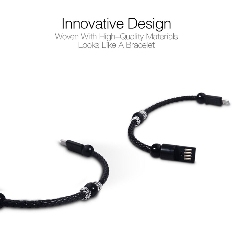 Lader Kabel Armband Smart Sieraden Wrist Band Usb Opladen Data Kabel Voor Android Ios Type Telefoon Oplader Kabel