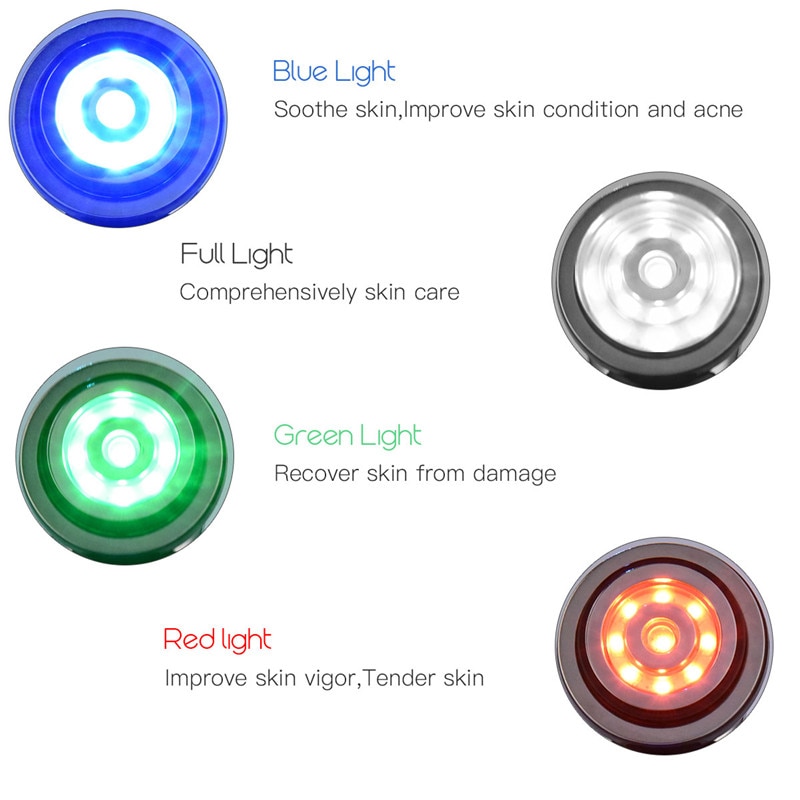 Rf ems led foton foryngelse massage maskine ansigtsløftning hud opstram enhed rynke fjernelse radiofrekvens ansigts massager  p46