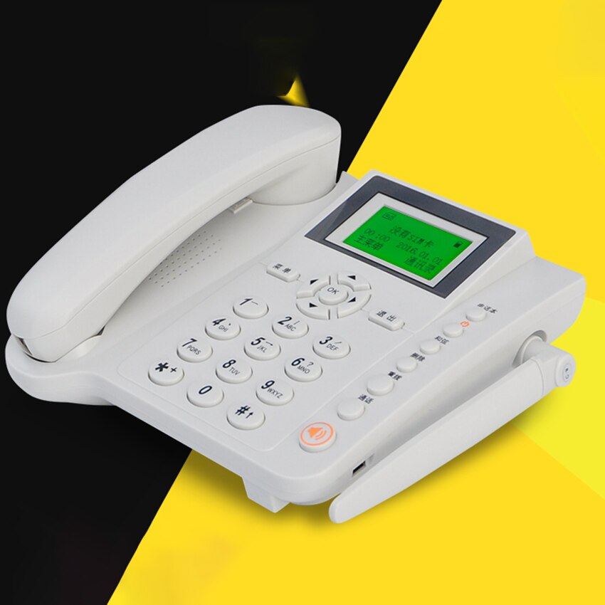 Gsm Sim-kaart Desktop Draadloze Telefoon Thuis Vaste Telefoon Wall Mount Met Antenne Vaste Mobilofoon Bedrade Telefoon