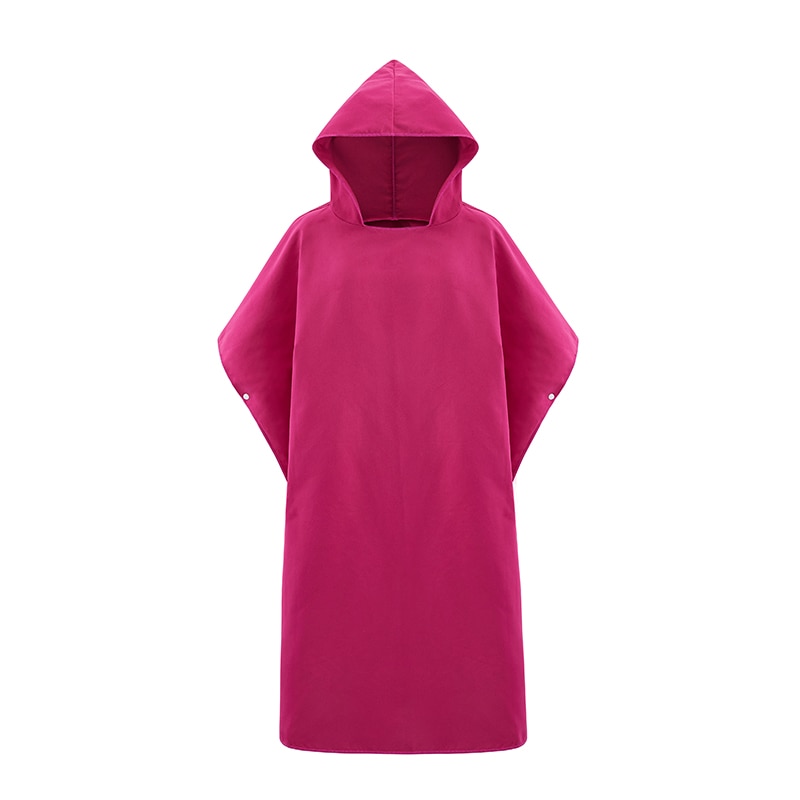 Microfiber Wetsuit Veranderende Gewaad Met Kap, Quick Dry Hooded Handdoeken Voor Zwemmen, Strand Surf Poncho Compact & Lichtgewicht: Red