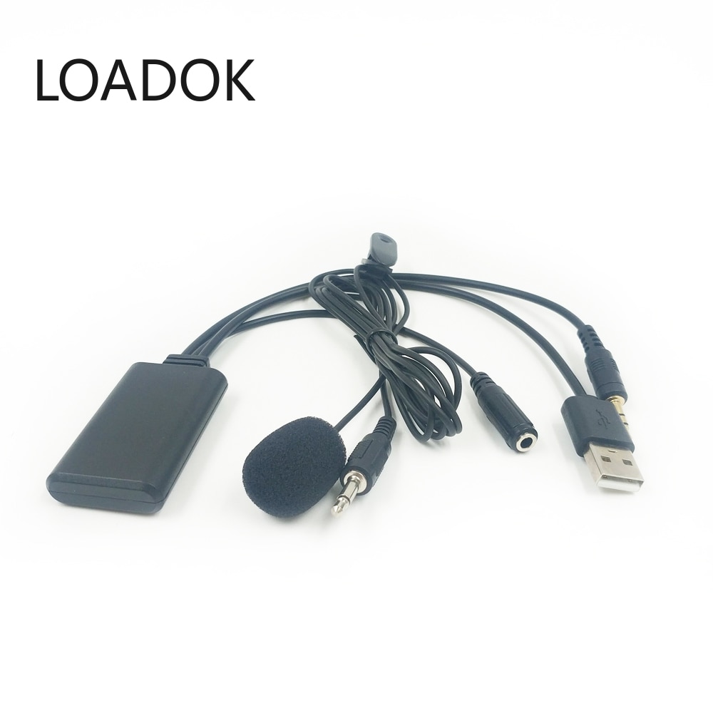 Adaptador de micrófono manos libres para coche, Cable de Audio Aux/USB Bluetooth 300, 3,5 CM, Bluetooth 5,0
