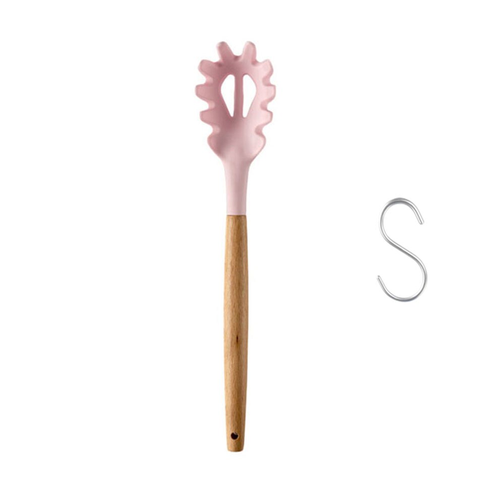 Praktische Pasta Nudel Löffel Scoop Sieb Nudel Spaghetti Schöpfen Slot Spoonr Küche Gerät: Rosa