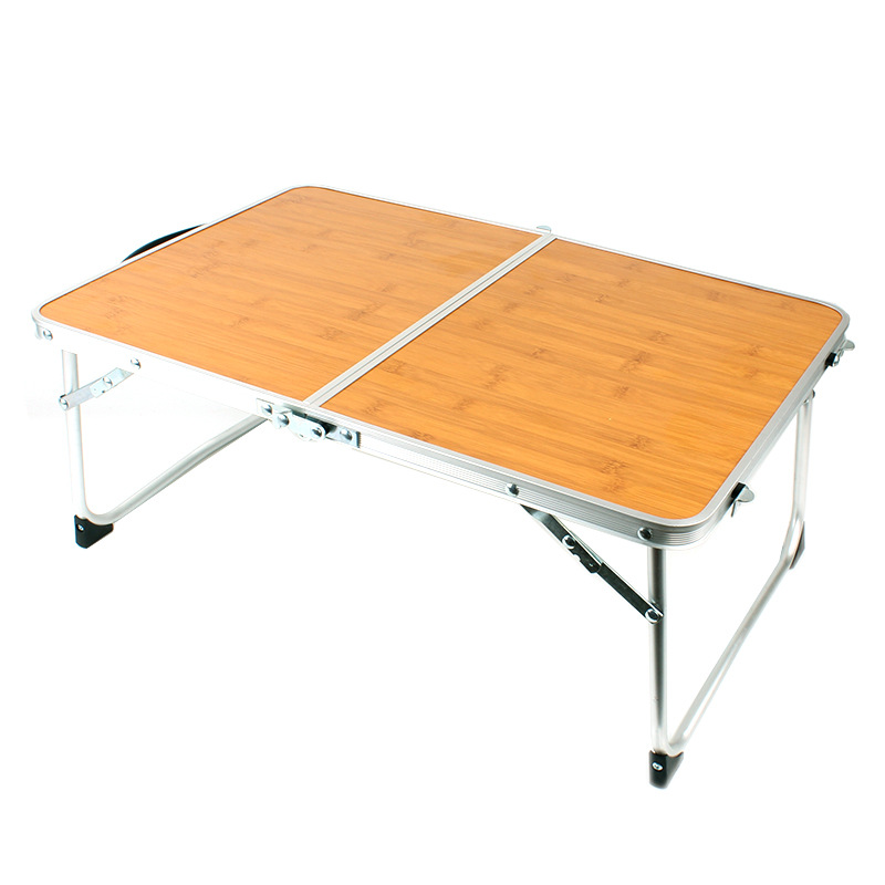 draussen Tragbare Mini Klapptisch Camping Bambus Bord Tisch Picknick Grill Tisch Bett Computer Schreibtisch: Ursprünglich Titel