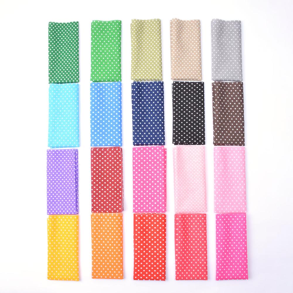 DIY 5/10/15/20pcs/lots 25x25cm Wave Point Pattern Cotton Pur-cut Patchwork Fabric Bundle Sewing Quilting Crafts for Handmade