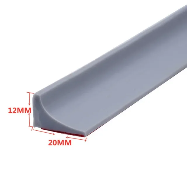 Multi-Size Keuken Waterkerende Strip Zelfklevende Deurafdichting Strip Badkamer Scheiding Douche Dam Badkamer Water Stopper: Rood / 79.3mm