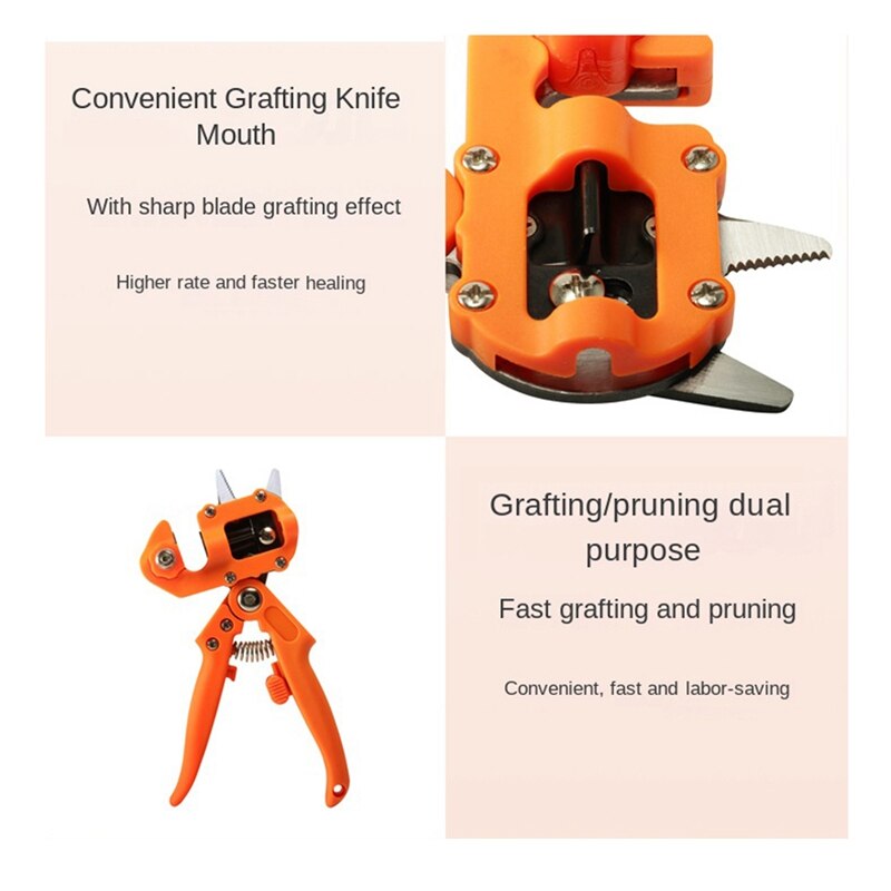 -Garden Grafting Tool, Multifunctional Grafting Scissors Grafting Machine Grafting Device For Fruit Trees And Grape Vines