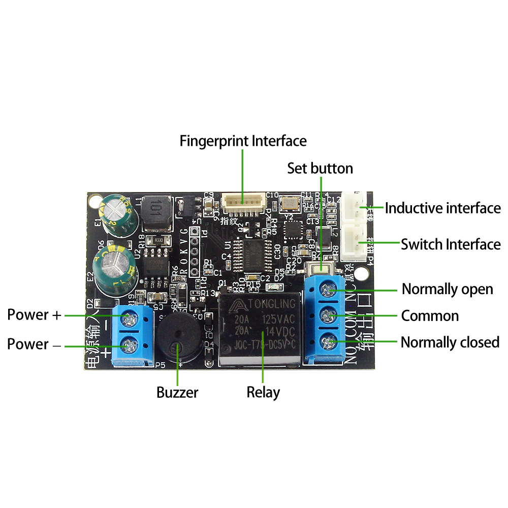 praktisch NFC Fingerabdruck Relais Steuermodul DC10V-120V IC Karte Induktion Zugang Regler Schalter Lokomotive Auto Entsperren