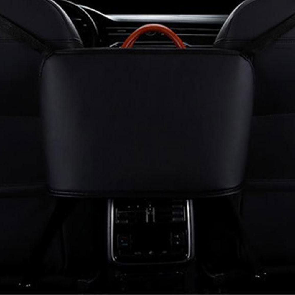 Car Net Pocket Handbag Holder Universal Multifunction Car Organizer Seat Gap Storage Multi-Pocket Leather Interior Accessori