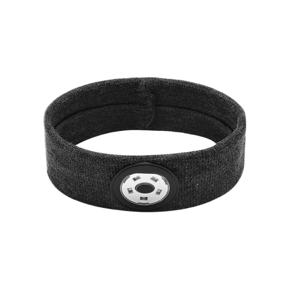 Sport Led Hoofdband Usb Opladen Licht Up Zweetband Unisex Outdoor Hoed Led Verlichting Voor Fietsen En Lopen 'S Nachts: Silver