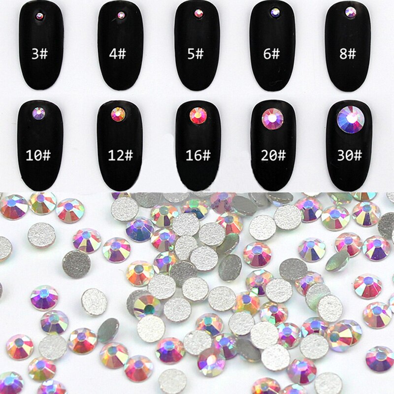 Bling bling SS 6 12 16 20 30 40 Crystal AB Glass Hotfix Rhinestones Fix Iron On Crystals Stones Flatback Strass For Clothes