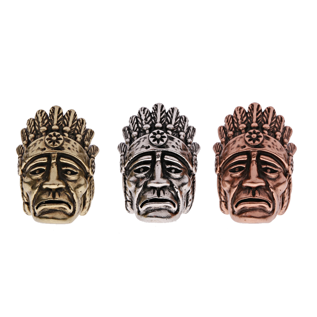 Cuentas de Paracord Vintage para hombre, abalorios de bronce antiguo, cobre, León, casco, Calavera, abalorios para pulsera, fabricación de joyas, 3 uds./Set: Lavanda