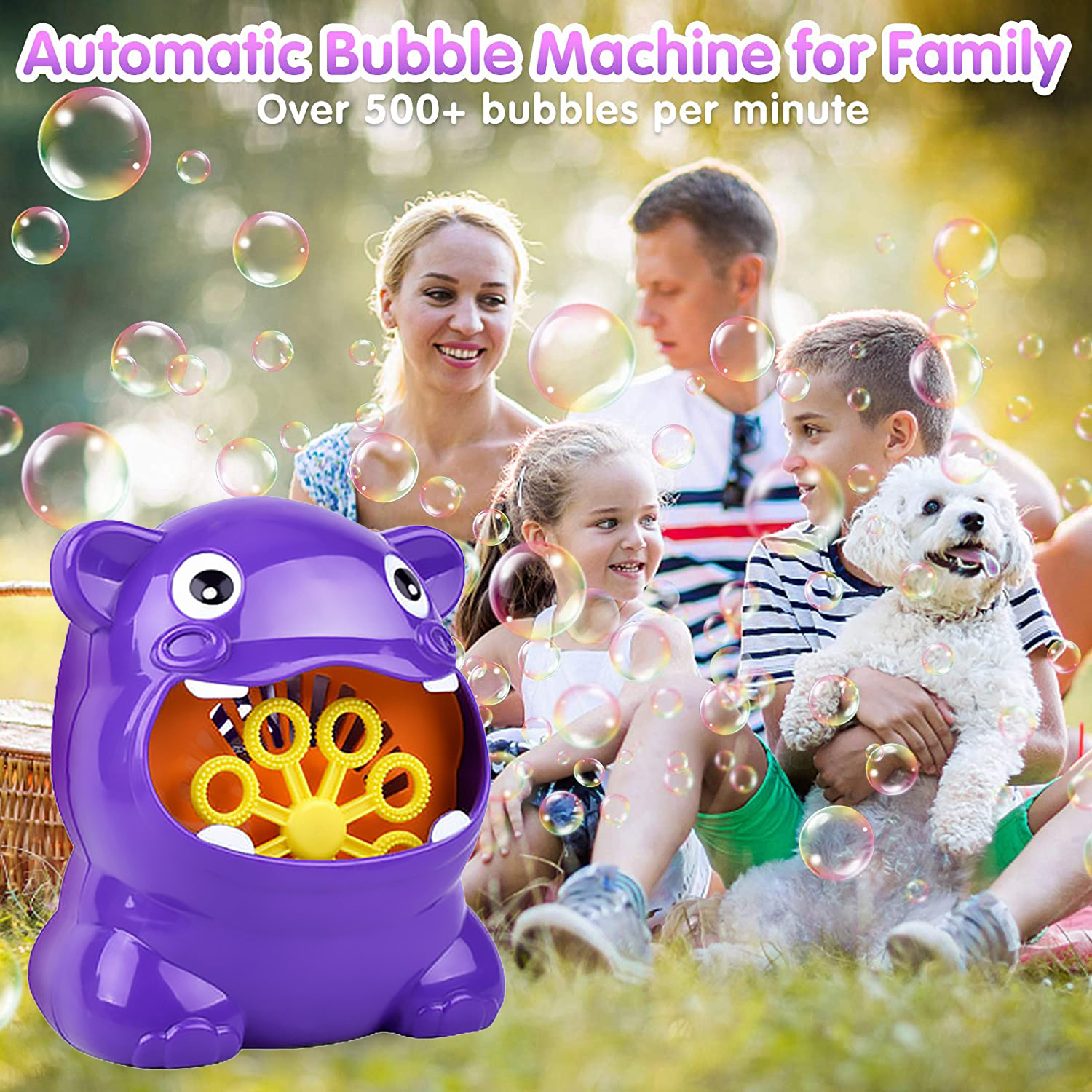 Creatore di bolle portatile automatico del ventilatore di bolla della macchina della bolla per i bambini per il gioco all&#39;aperto dell&#39;interno del giardino della festa di compleanno