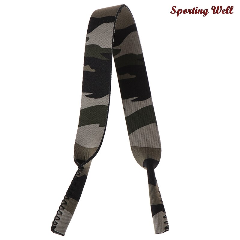 de camuflaje cordón para gafas, cordón para cuello, correa de gafas, deportes, gafas, correa para gafas: Green