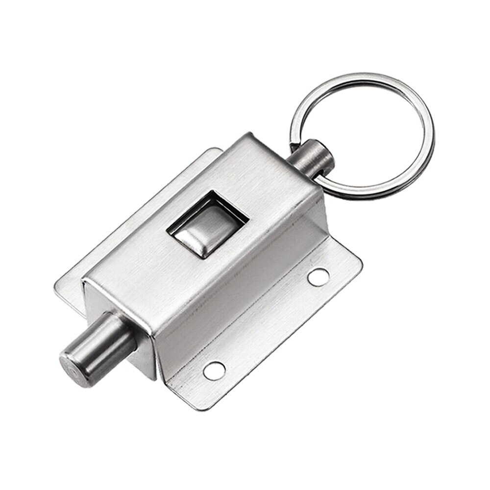 Chiavistello per porta a molla in acciaio inossidabile con serratura scorrevole a bottone